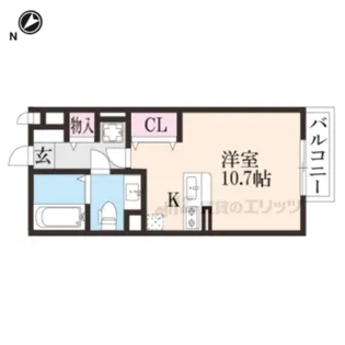 メゾン・ラ・トゥールB棟【2階】の間取り
