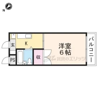 サンハイツ峯【211号室】の間取り