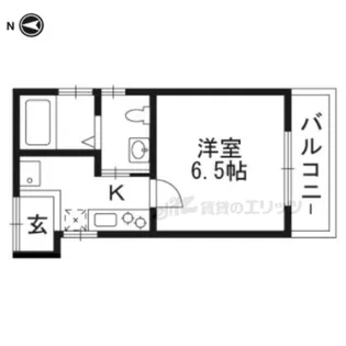 イロハプラス二条【2階】の間取り