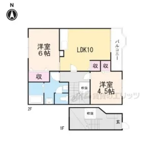 アカース【2階】の間取り