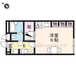 レオパレスアクアマリン【201号室】の間取り