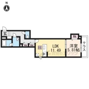 Sha Maison Les Bois【1階】の間取り