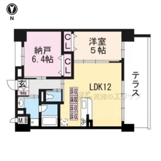 リバーサイド大津屋【1階】の間取り