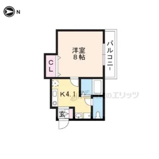 グラン・ディオール鴨川【101号室】の間取り