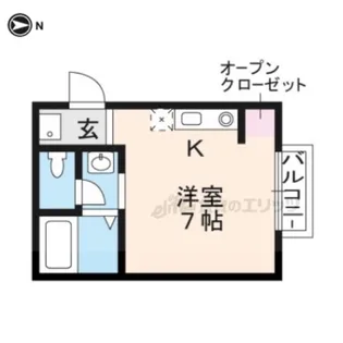 グラン・ディオールはりの木【B-2号室】の間取り