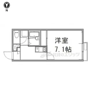 レオパレス西ノ京吽【2階】の間取り