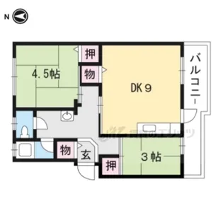 辻ハイツ?【2階】の間取り