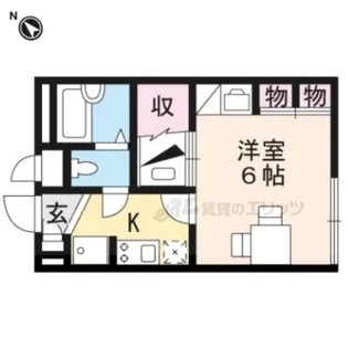 レオパレス東近江【102号室】の間取り