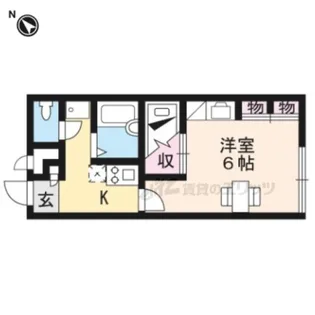 レオパレスLimone【208号室】の間取り