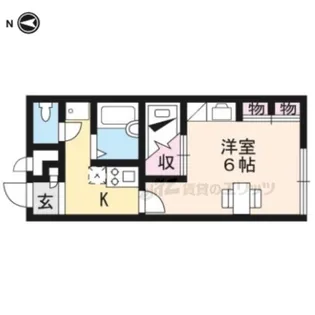 レオパレスプロバンス【201号室】の間取り