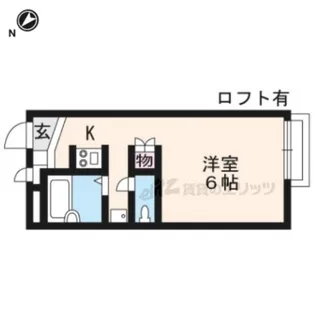 レオパレスガイア守山【103号室】の間取り