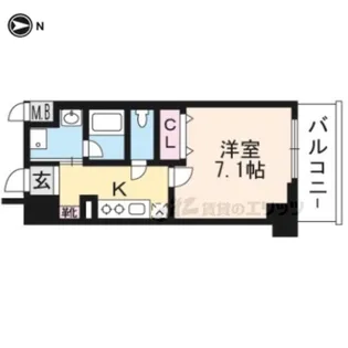 ベラジオ京都一乗寺?【2階】の間取り