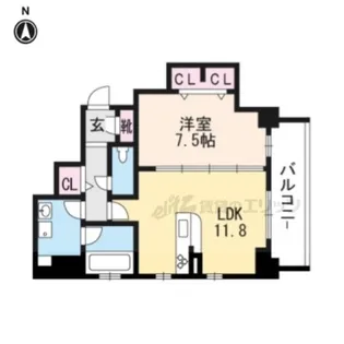 SKY MAISON 京都西院【701号室】の間取り