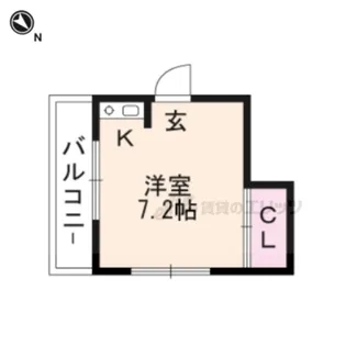 ビュー菩提寺【204号室】の間取り