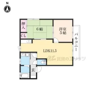 ルミエールB【201号室】の間取り