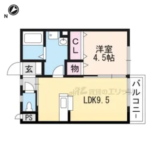 ホワイト ヴェール【1階】の間取り