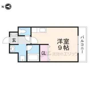 レジデンス甲賀土山【1階】の間取り