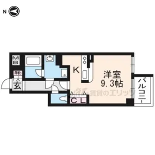 EXCEED北白川【2階】の間取り