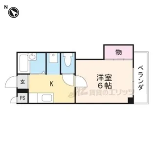 ヴィラコート貴生川【303号室】の間取り