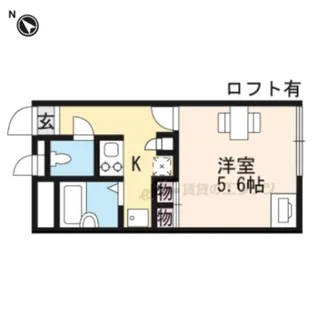 レオパレス水口綾野【102号室】の間取り