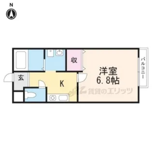 アドレス北泉【2階】の間取り