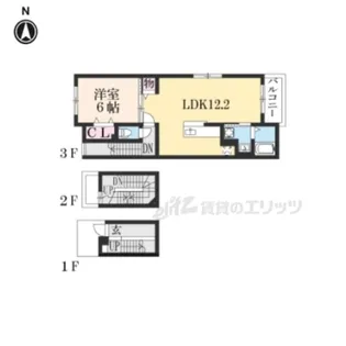 レスター・シティ【3階】の間取り