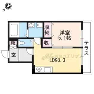 ユアメゾン梅津北【1階】の間取り