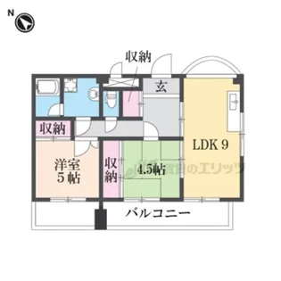 パレス南海【601号室】の間取り