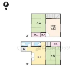 ハイツ岡入【4号室】の間取り