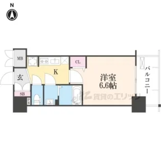 プレサンスTHEKYOTO澄華【4階】の間取り