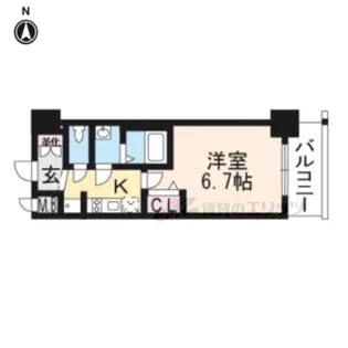 プレサンスTHEKYOTO澄華【4階】の間取り