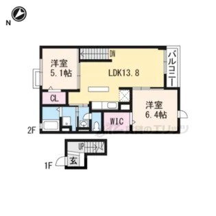 シーダーエース【4階】の間取り