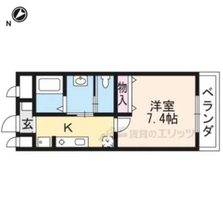 ドミール長岡京【2階】の間取り