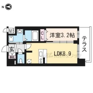 「プレサンスTHE KYOTO粋都」【1階】の間取り