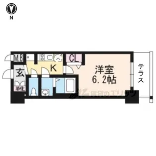 プレサンスTHE KYOTO粋都【1階】の間取り