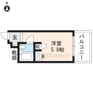 朝日プラザ鴨川?【3階】の間取り