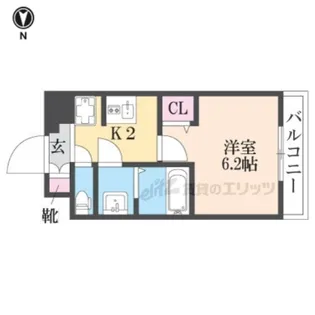 プレサンスTHE KYOTO粋都【303号室】の間取り