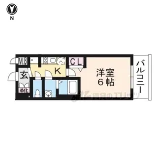 プレサンスTHE KYOTO粋都【404号室】の間取り