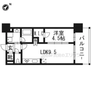 プレサンスロジェ京都西大路【5階】の間取り