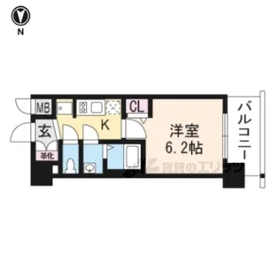 プレサンスTHE KYOTO粋都【5階】の間取り