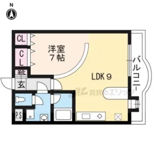 ラ・パルフェ・ド・ルミナス【404号室】の間取り