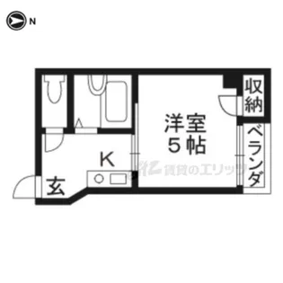 ギオンアーモンビル【202号室】の間取り