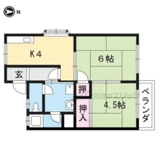 長曽ハイツ【7号室】の間取り