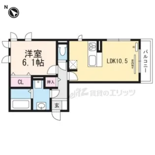 シャーロット水口A【2階】の間取り