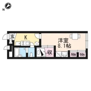 レオパレスAndromeda【106号室】の間取り