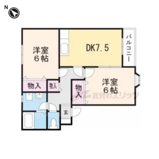 ツインクルみやびA【201号室】の間取り