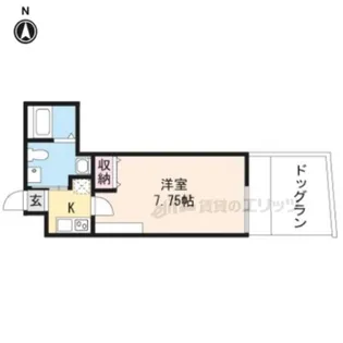 1Kの間取り画像