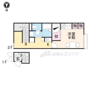 レオパレスWing日野【206号室】の間取り