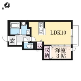 メゾンドプルミエール【1階】の間取り