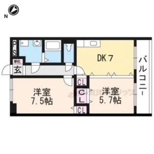 ブランコカメーリア【303号室】の間取り